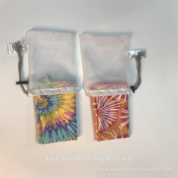 Portable Mesh Bag Microfiber Suede Gym Towel Custom Print